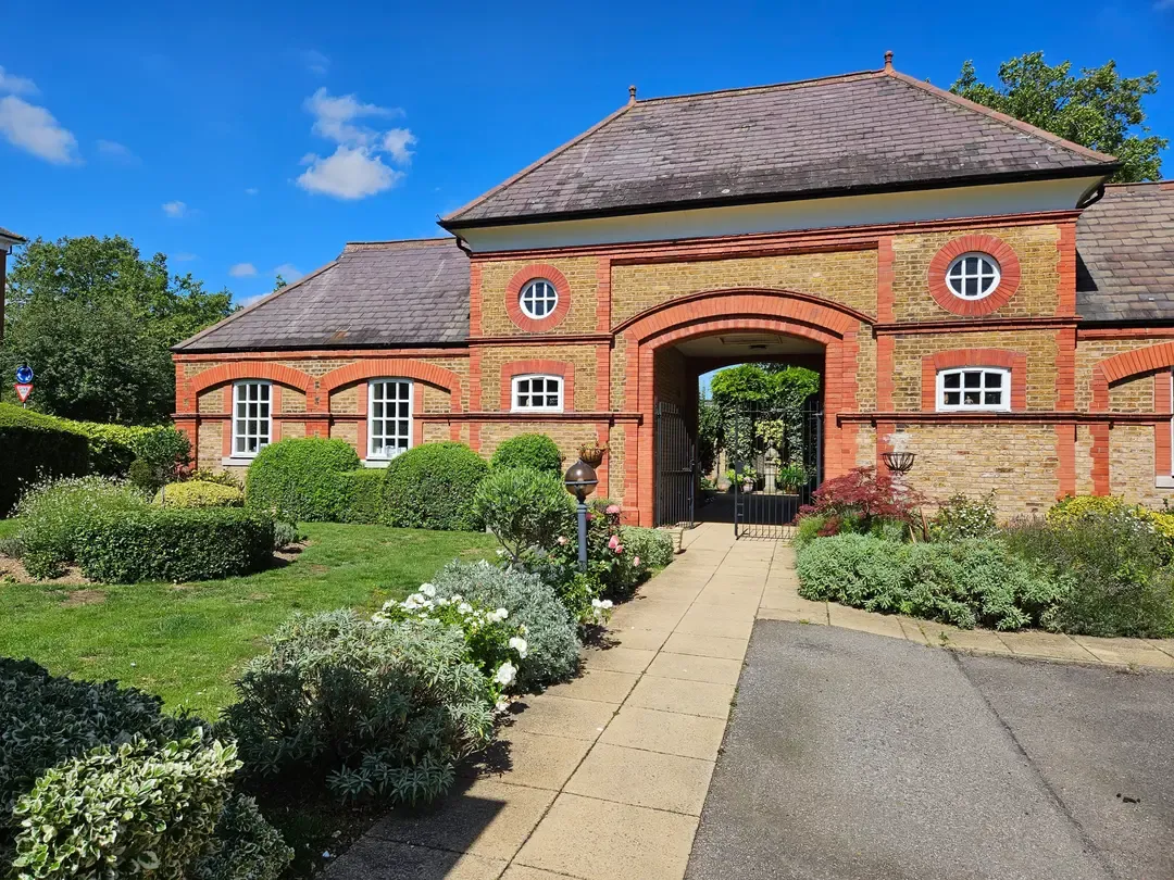 Blake Court retirement home entrance and gardens